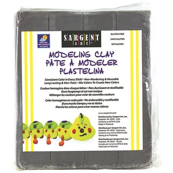 Sargent Art Sargent Art Inc. Sar224084 Modeling Clay Plastic Gray 1 Lb Box SAR224084